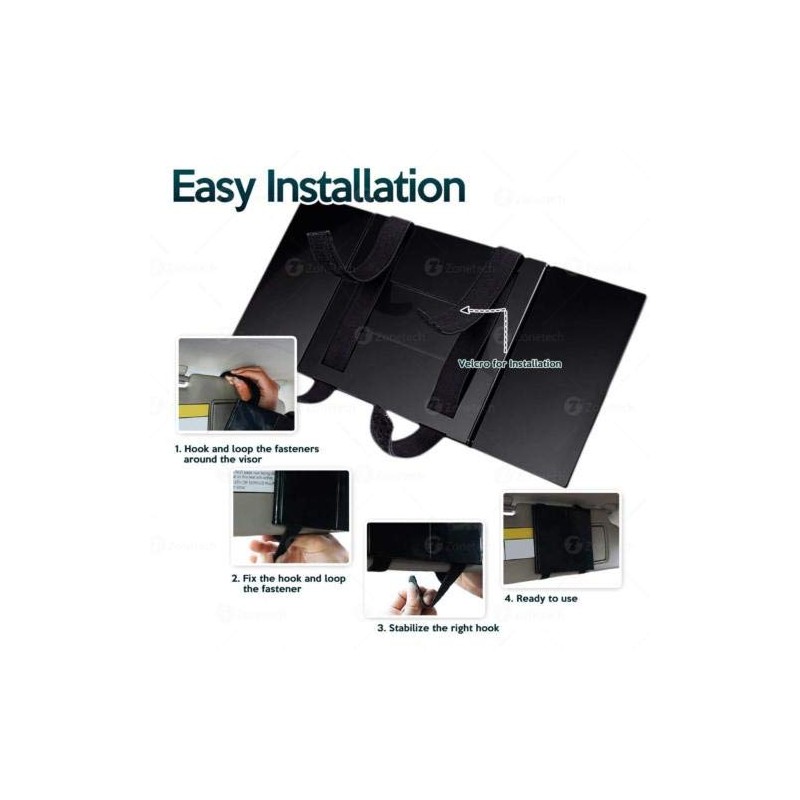 TRUE LINE Automotive Car Visor Folding Vanity Mirror Makeup Cosmetic