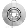 Bendix Bendix Premium PRT6005 Front Brake Rotor for Volvo S60