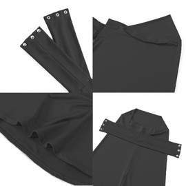 EAHAUCIR Hijab Women's Muslim Headscarf, Soft Islamic Clothing, Plain Hijab Wrap, Stretch Turban Sleep Cap for Women, black