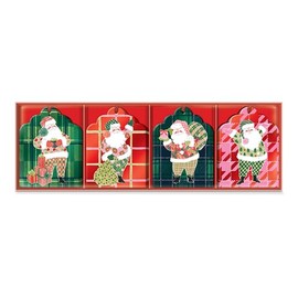 Molly & Rex Jolly Santa Holiday Gift Tag Set of 16 (31991)