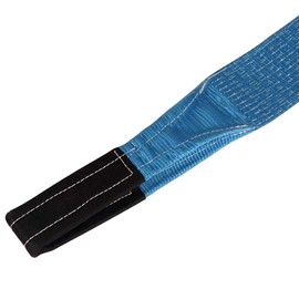 Tow Strap, Soft Loop Tie Down Strap Blue with 20000 LBs Capacity 4 Inch 30ft Axle Straps for Moving, Motorcycles, Roof Racks, Luggage and Cargo