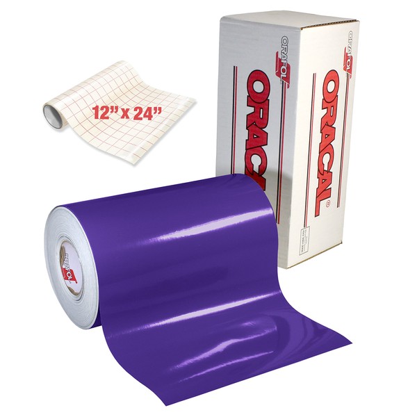 ORACAL Gloss Purple Adhesive Craft Vinyl for Cameo, Cricut &