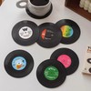 BDSHUNBF Pack of 12 Vinyl Record Coasters, Coasters with Holder,