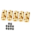 sourcing map 5pcs 3mm to 3mm Inner Dia Rotatable Universal