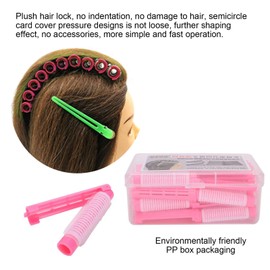 Perm Rods for Natural Hair - Fluffy Perm for Women - Hairdressing Curlers - Salon Hair Styling Tool for Beauty Salon, Pack of 20 (Pink)