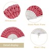 QIRMIZI 10 PACK Fabric Folding Handheld Fans, Perfect for Weddings,