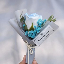 BtlBee Small Bouquet Car Air Freshener Vent Clips Mini Dried Flower Bouquet Car Air Conditioning Outlet Perfume Clip Decoration Car Essential Oil Diffuser Vent Clip Auto Interior Accessories Style 6