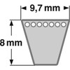 Keilriemen XPZ 772 Lw = AVX 10 x 785 La