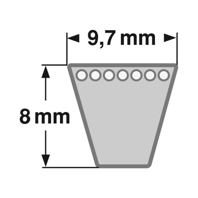 Keilriemen XPZ 772 Lw = AVX 10 x 785 La