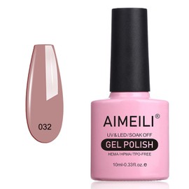AIMEILI Semi-permanent UV LED Gel Nail Polish Nail Polish Colors for Manicure - Eur So Chic (032) 10ml