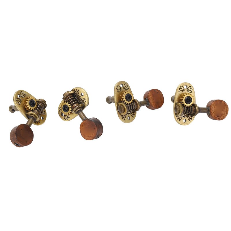 2R2L Ukulele Tuning Peg Metal Rosewood Machine Head Tuners for