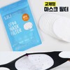Replaceable Filter Mask with Triple-Layer Filter, 10 Pieces per Pack Sanitary Mask White Filter
