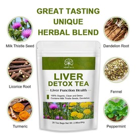 HFU 42 Bags Liver,Kidney and Pancrea Herbal Compound Detox & Cleanse Herbal Tea