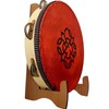 Celtic Knot Tambourine with optional illuminated display stand - Accessory: