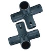 move and stic Set of 2 Space Coupling 4-Arms Titanium