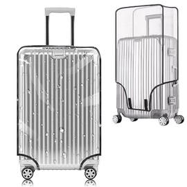 DIODUODA Clear Suitcase Cover PVC Luggage Protector Transparent Luggage Cover Protective Bag for Trolley Case Protect Suitcases from Scratch Travel Accessories (30inch)