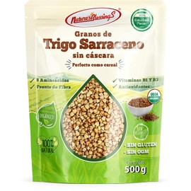 Nature's Blessings Granos de Trigo Sarraceno o Alforfon Orgánico 500g Crudo