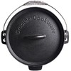 Pre-Seasoned Cast Iron Camp Dutch Oven, 4.1 qt, including Lid