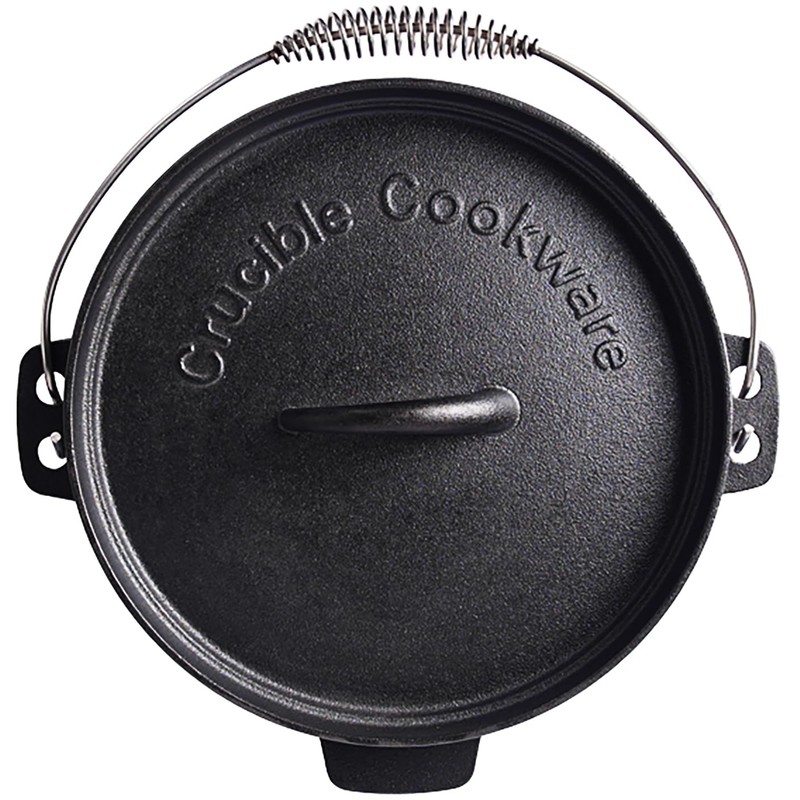Pre-Seasoned Cast Iron Camp Dutch Oven, 4.1 qt, including Lid