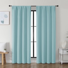 Simplebrand Ava - Cortinas opacas para recámara, 72 pulgadas de largo, juego de 2 paneles con aislamiento térmico de privacidad para ventana, para patio, puerta francesa, puerta delantera, 40 x 72