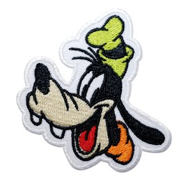 Octory Goofy Patch Iron On for Clothing Saw On/Iron On Embroidered Patch Applique for Jeans, Hats, Bags