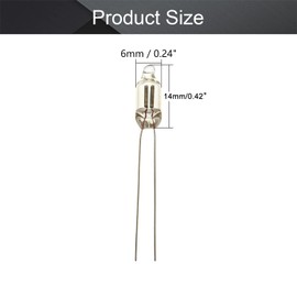 Othmro 100 bombillas LED de CA 220 V F6 de 6 x 16 mm, luz roja brillante, bombillas de neón duraderas, lámparas de neón brillantes para ventiladores de cafetera, ollas de arroz, experimentos científicos