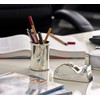 Edzard Pen Holder, Silver, Round, 3.5 inch - Pen Box,