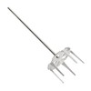OLIGAI Pork Puller,Stainless Steel Meat Shredder Used with Standard Hand Drill for Beef,Chicken,Potato Masher and Tamale Meat (4 Inch)