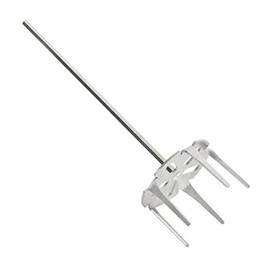 OLIGAI Pork Puller,Stainless Steel Meat Shredder Used with Standard Hand Drill for Beef,Chicken,Potato Masher and Tamale Meat (4 Inch)