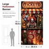 Halloween Garage Door Decoration, 79 x 35.4 Inch Clown Ticket