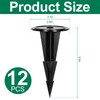 NODMIPNS 12 Pack Floral Ground Spikes, 5.5 Inch Artificial Flower