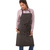 Chef Works ABAQ054-PEW-0 Dorset Antique Bib Apron Pewter, Brown
