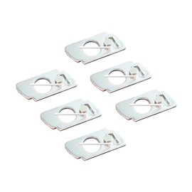 DEERACE 6pcs Arrow Rest Recurve Bow Arrow Rest Adhesive Back Hunting Shooting Targeting Accessory for Right or Left Hand (Metal-RH-Silver)