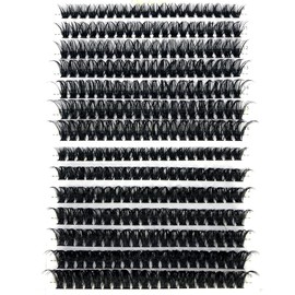 HBZGTLAD 30D/40D/50D/60D/80D Mink Eyelashes 280 Bundles Natural Eyelash extension 3D Russia Volume Individual Eyelash Cluster Makeup Tools Lashes (50D 60D-D Curl-0.07MM-MIX)