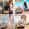 Thank You Gifts Jute Tote Bag for Women, Beige