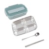 Lunch Box 4 Compartments Design 304 Stainless Steel Matching Tableware