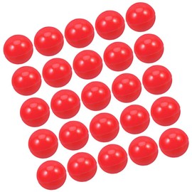 Ciieeo 25pcs Mini Ball Plastic Raffle Drawing Balls Table Tennis Balls Sphere Game Balls for Entertainment Game Advertising 3cm RED
