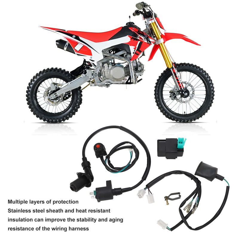 Ignition Coil CDI Wiring Harness with Cut Off Switch Flexible