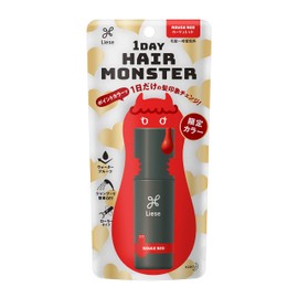Liese 1-Day Hair Monster, Rouge Red, 0.7 fl oz (20 ml), Change Your Hair Impression Only for One Day, Waterproof Type, Easy Off With Shampoo, Hair Color, Floral Scent