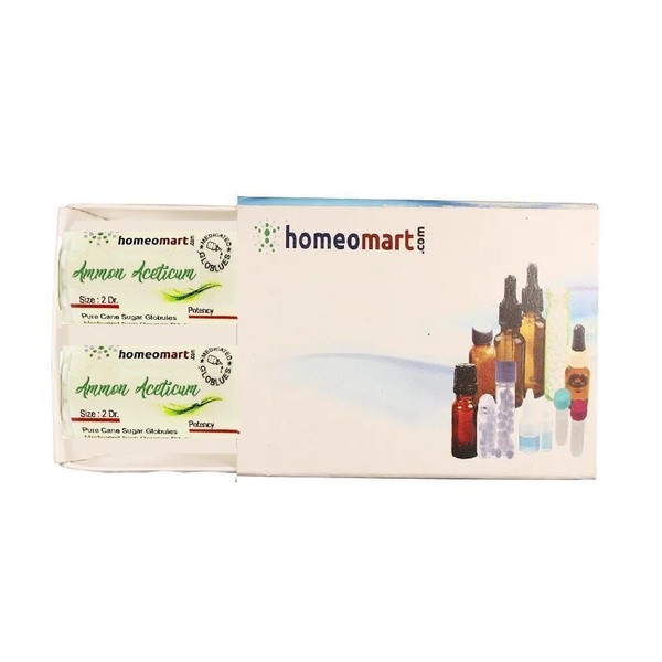 homeomart.com Ammonium Aceticum Homeopathy Pellets (Pills) in 1M Potency, Pack