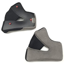 BELL MX-9 Adventure Cheek Pads Set Dual Sport Motorcycle Helmet Accessories - Black / 35MM
