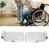 2pcs Wheelchair Footrests Aluminum Alloy Replacement Wheelchair Footplate Pedal Accessory