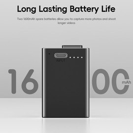 Artman EN-EL25 EN-EL25A Battery 1600mAh 2-Pack and USB-C Fast Charging Cable, Perfectly Compatible with Nikon Z50 Z30 Z50ii ZFC Camera, Fully Decoded Without Error Prompts