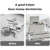 Ymeibe Bedside Caddy Hanging Basket Organizer with Hooks Dorm Bunk
