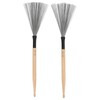 2PCS Drum Brush Double Headed Dual Purpose Maple Drumstick Rubber