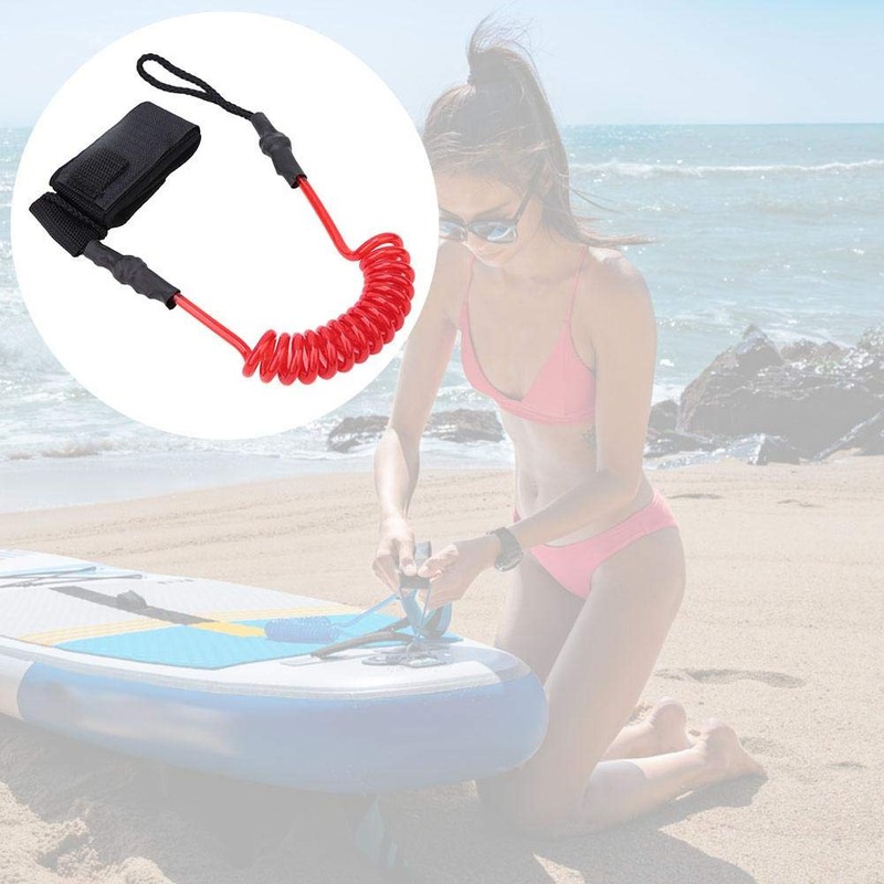 Canoe Paddle Lead, Surf Lead, Stand Up Paddle Board, Rolled