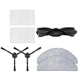 7pcs Main brush/side brush/HEPA filter/mop cloth Compatible with Tapo RV30 MAX / RV20 MAX RV30 Max Plus / RV20 Max Plus Robot Vacuum Cleaner Spare Parts