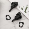2pcs Front Windshield Washer Nozzles, Black Plastic Windshield Sprayer Nozzle