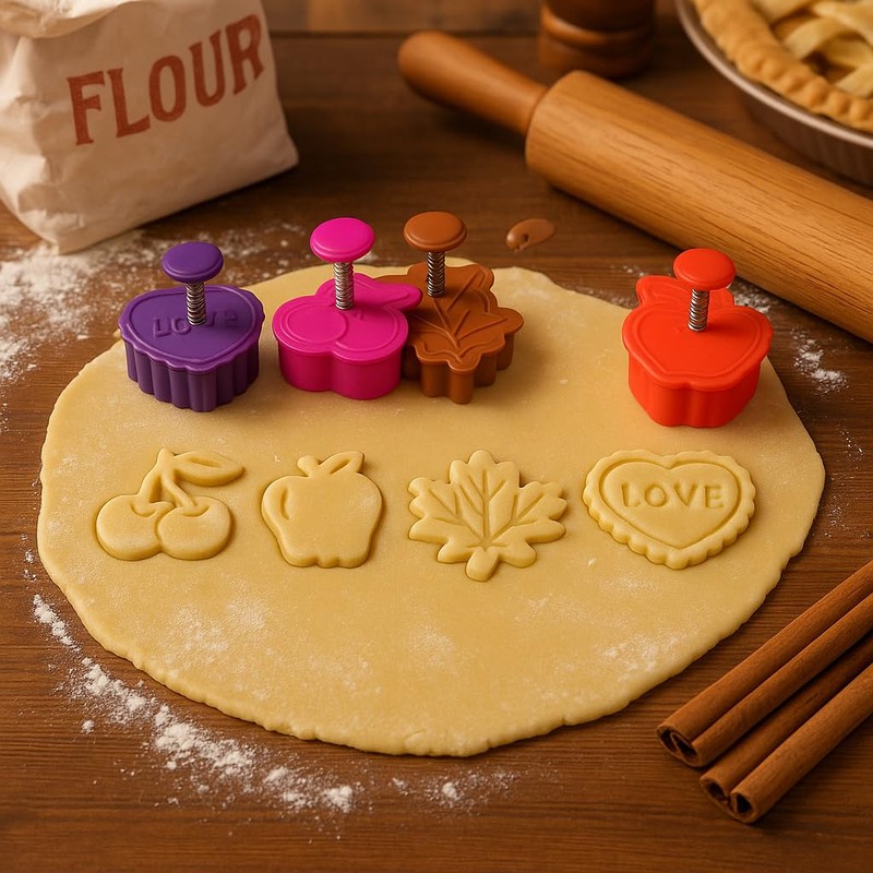 Mrs. Anderson’s Baking Pie Crust Cookie Cutters, BPA Free, Set