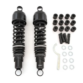 Black 325mm 12 3/4" Performance Adjustable Motorcycle Rear Shocks Absorber Eye To Eye Fits Yamaha RD400 SR500 VMX1200 XJ1100 XJ550 XJ650 XJ750 XJ900 XS1100 XS400 XS500 XS650 XS750 XS850 XV1100 XV700
